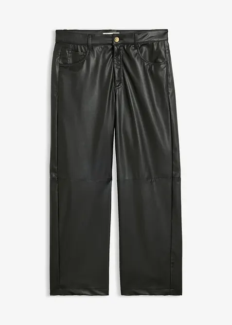 Lederimitat-Hose in Barrelform, bonprix