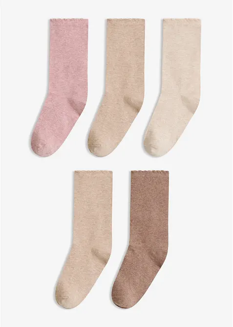 Socken mit Bio-Baumwolle (5er Pack), bonprix