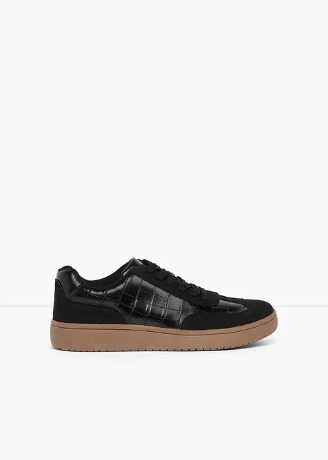 Sneakers &agrave; d&eacute;tails animaliers, bonprix
