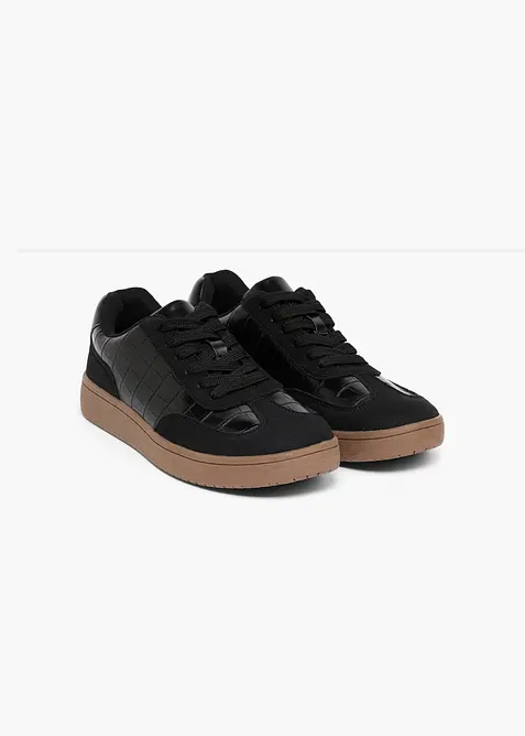 Sneakers &agrave; d&eacute;tails animaliers, bonprix