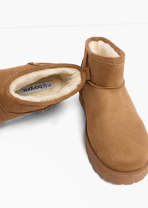 Boots fourr&eacute;es, bonprix