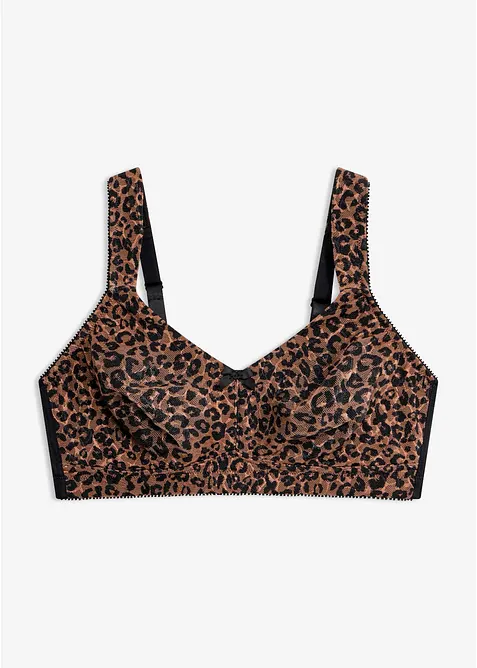 Soutien-gorge grand maintien sans armatures, bretelles rembourr&eacute;es, bonprix