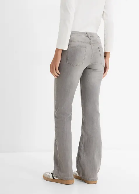 Jean bootcut taille mi-haute, extensible et confortable, bonprix