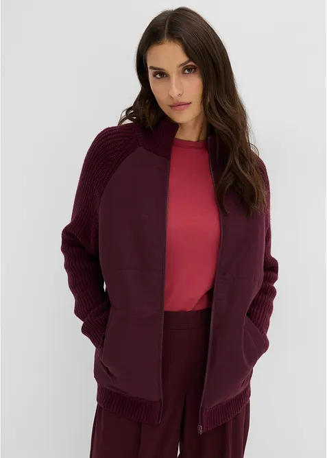 Hybridjacke, Steppjacke mit Strick, bonprix