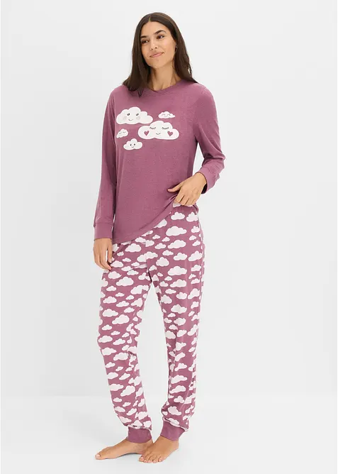 Pyjama aus reiner Bio-Baumwolle, bonprix