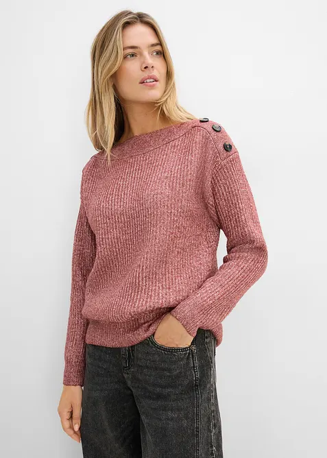 Pullover mit Kn&ouml;pfen, bonprix