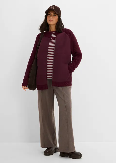 Hybridjacke, Steppjacke mit Strick, bonprix