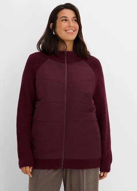 Hybridjacke, Steppjacke mit Strick, bonprix