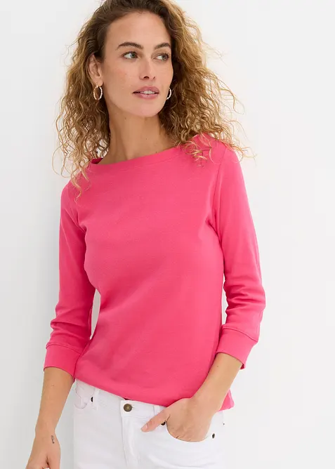 Langarmshirt aus reiner Bio-Baumwolle, bonprix