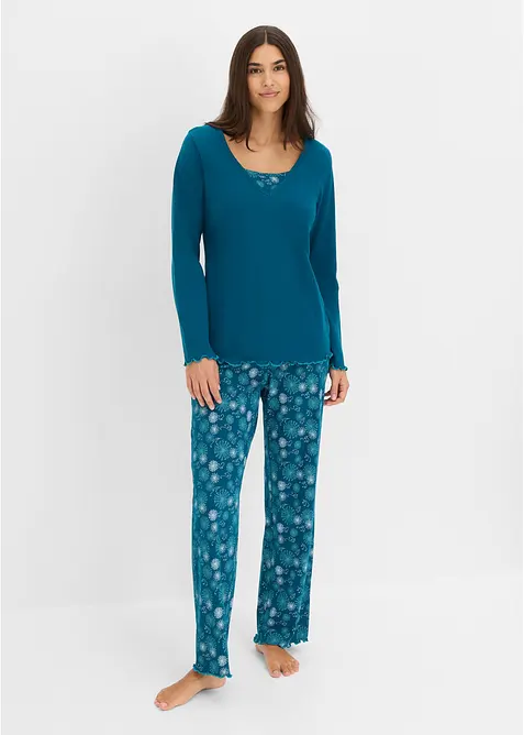 Pyjama aus reiner Bio-Baumwolle, bonprix