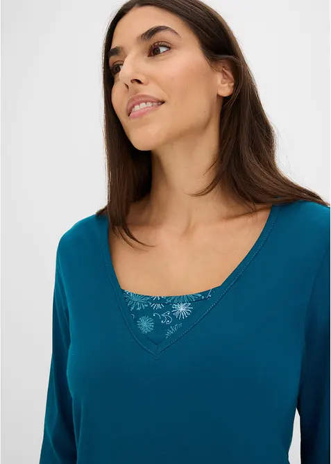 Pyjama aus reiner Bio-Baumwolle, bonprix