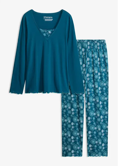 Pyjama aus reiner Bio-Baumwolle, bonprix