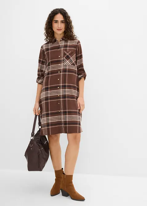 Robe chemise 100% coton, bonprix