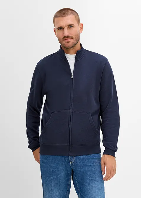 Sweat zipp&eacute; &agrave; col montant, bonprix
