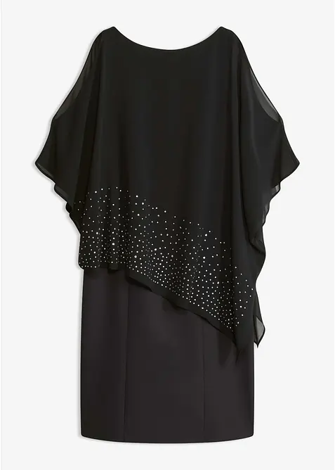 Etuikleid mit Glitzersteinen, bonprix
