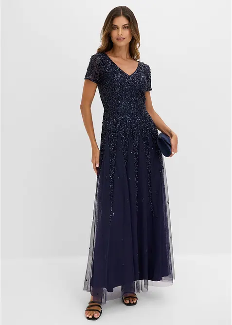 Kleid mit Pailletten, bonprix
