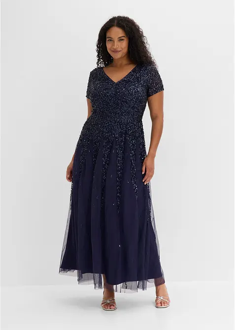 Kleid mit Pailletten, bonprix