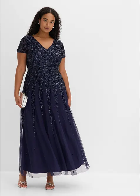 Kleid mit Pailletten, bonprix