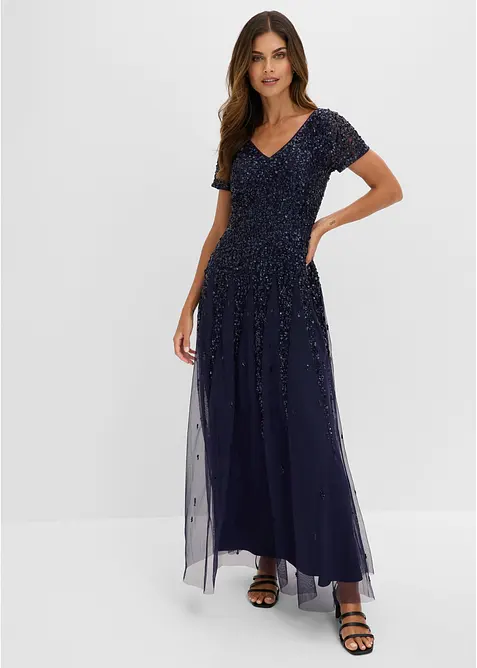 Kleid mit Pailletten, bonprix