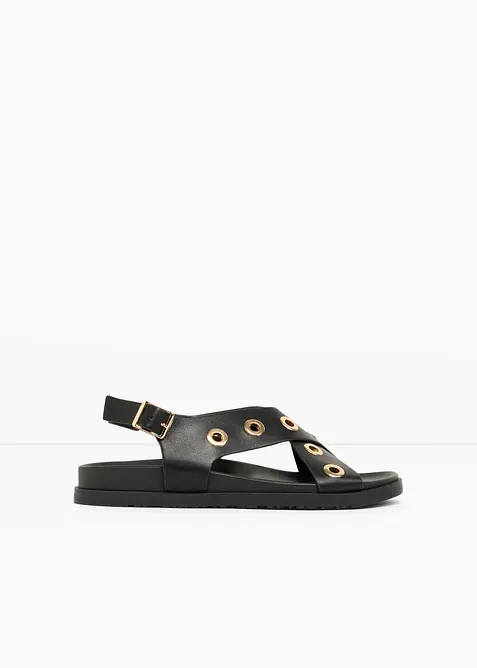 Sandales &agrave; &oelig;illets, bonprix