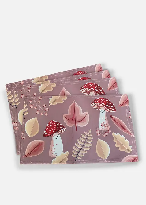 Tischsets mit Herbst Motiv (4er Pack), bonprix