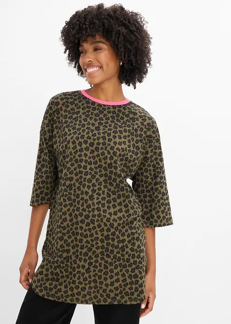 T-shirt long et oversize 100% coton, bonprix