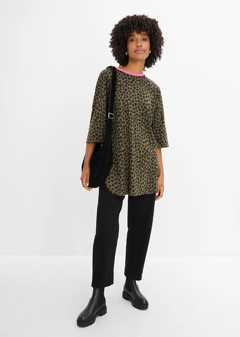 T-shirt long et oversize 100% coton, bonprix