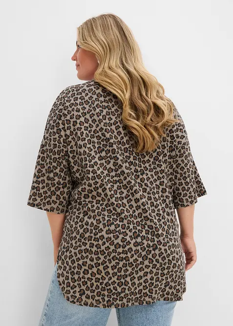 T-shirt long et oversize 100% coton, bonprix