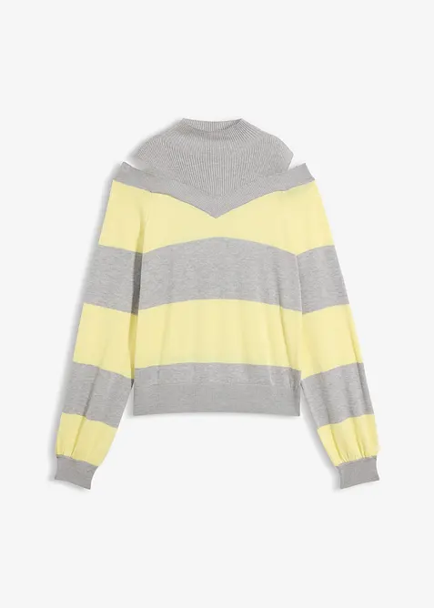 Pull en fine maille, &eacute;paules nues, bonprix