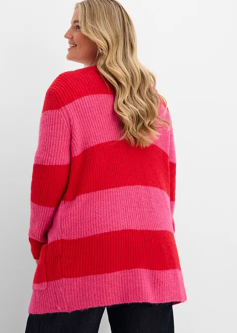 Gilet long en maille, bonprix