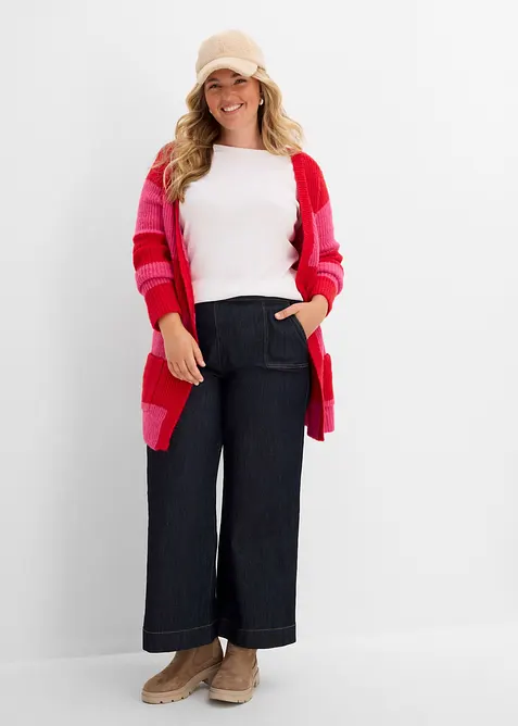 Gilet long en maille, bonprix