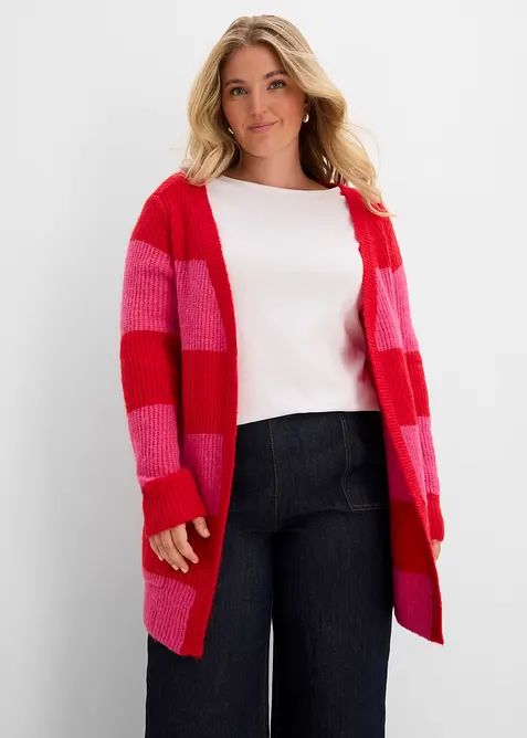 Gilet long en maille, bonprix