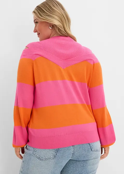 Pull en fine maille, &eacute;paules nues, bonprix