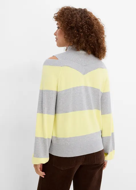 Pull en fine maille, &eacute;paules nues, bonprix