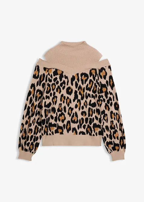 Pull &agrave; &eacute;paules d&eacute;nud&eacute;es, bonprix