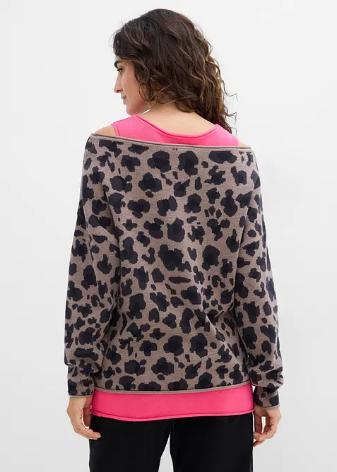 Pull et top avec coton (ens. 2 pces), bonprix