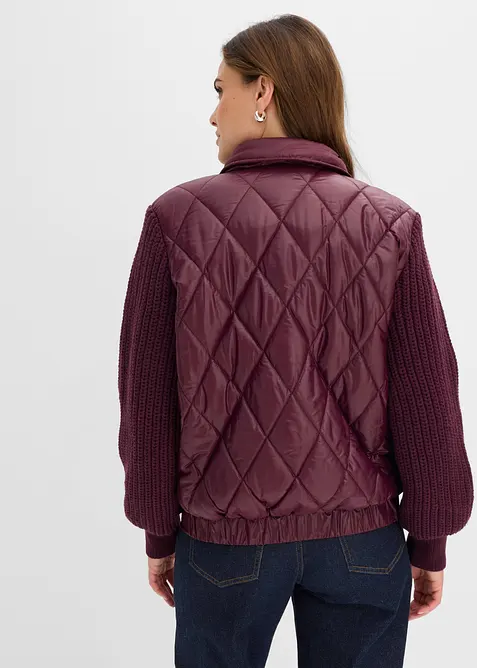 Stepp-Blouson mit Strick&auml;rmeln, bonprix
