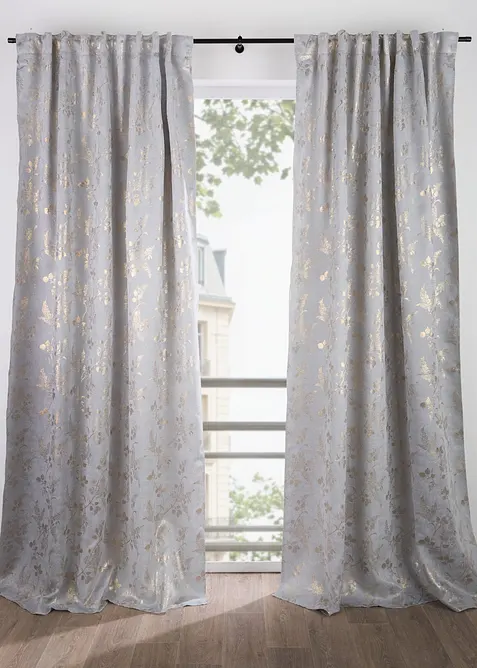 Rideau en polaire jacquard brillant (1 pce), bonprix