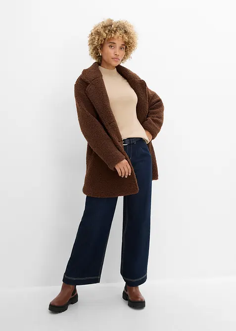Feinstrickpullover mit recycelter Baumwolle, bonprix