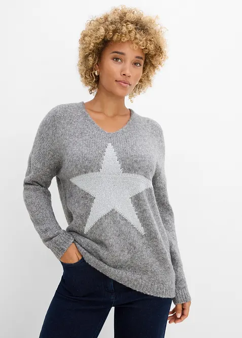 Pullover mit Stern, bonprix