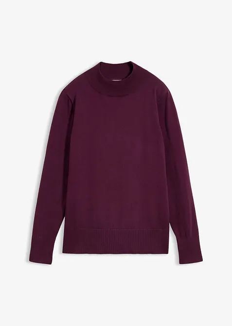 Pull en fine maille, coton recycl&eacute; majoritaire, bonprix