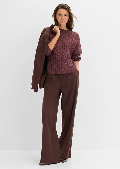 Pullover mit Zopfmuster, bonprix