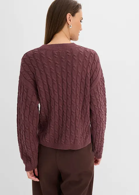 Pullover mit Zopfmuster, bonprix