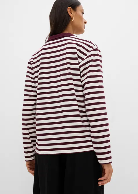 2 in 1 Poloshirt mit V-Ausschnitt, bonprix