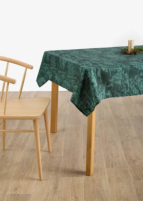 Tischdecke mit Tannenmotiv, wasserabweisend, bonprix