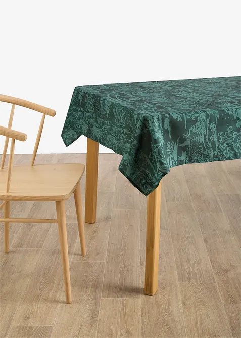 Tischdecke mit Tannenmotiv, wasserabweisend, bonprix
