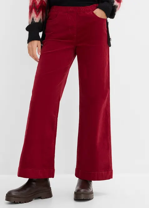 High-Waist-Cordhose aus Baumwoll-Mix, bonprix