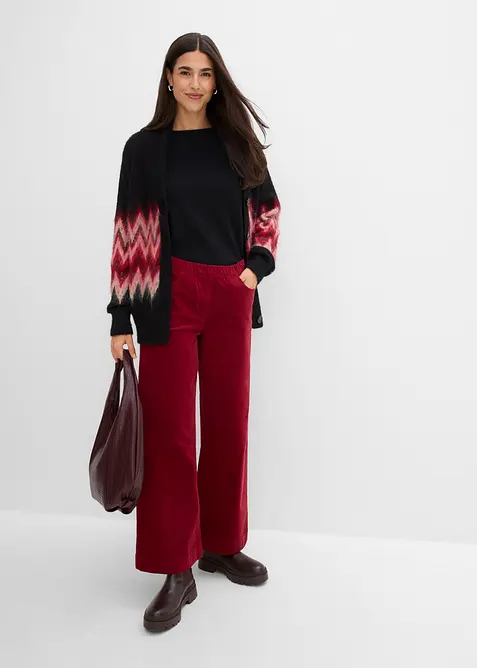 High-Waist-Cordhose aus Baumwoll-Mix, bonprix