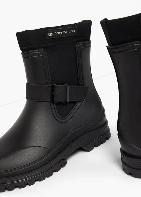 Bottes en caoutchouc Tom Tailor avec empi&egrave;cement &eacute;lastique, Tom Tailor