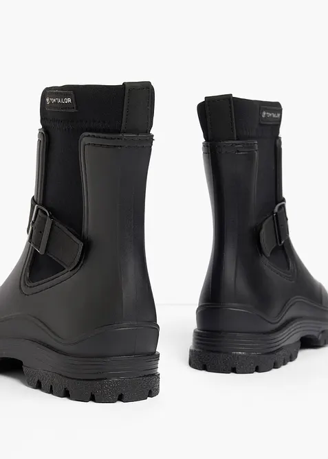 Bottes en caoutchouc Tom Tailor avec empi&egrave;cement &eacute;lastique, Tom Tailor